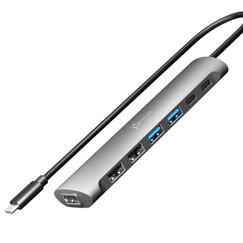j5create JCH3007 USB-Hub – USB-C, 5× USB-A