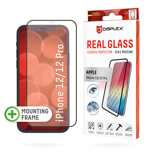Displex Displayschutz (Panzerglas), Blaulichtfilter – für iPhone 12/12 Pro