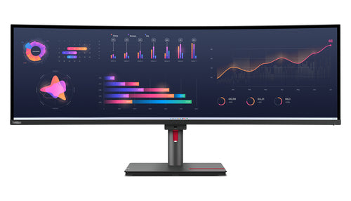 Lenovo THINKVISION – Monitor, 49", 5120 × 1440, IPS, Thunderbolt 4, HDMI, DisplayPort, LAN