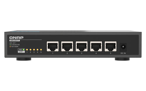 QNAP QSW-3205-5T – Unmanaged Switch – 5× 10G, Desktop