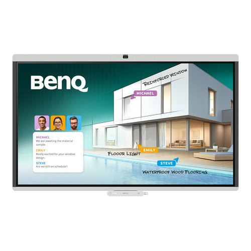BenQ CM5505 – 55" Touch, 3840 × 2160 (4K), USB-C 65 W, Webcam