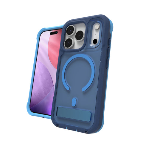 ZAGG Rainier Snap Backcover – für Apple iPhone 17 Pro Max, mit Ständer, Recycling-Kunststoff, Cobalt Horizon