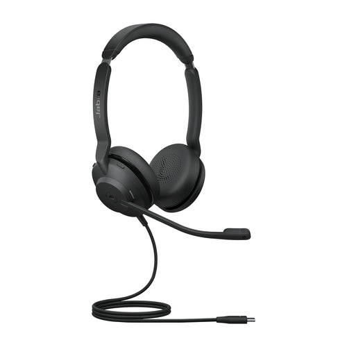 Jabra Evolve2 30 SE Office-Headset – On-Ear, Stereo, Kabelgebunden, USB-C, MS Teams zertifiziert, Schwarz