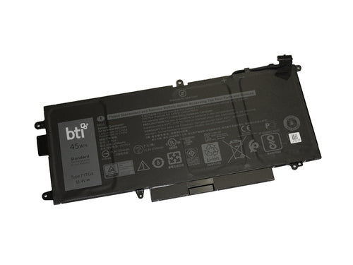 BTI Notebook-Akku – für Dell – 43 Wh, 11,4 V (3 Zellen) – Schwarz