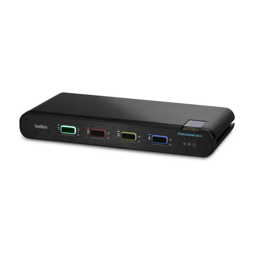 Belkin PP4.0 – KVM-Switch 4×1, DisplayPort/HDMI, Video Secure
