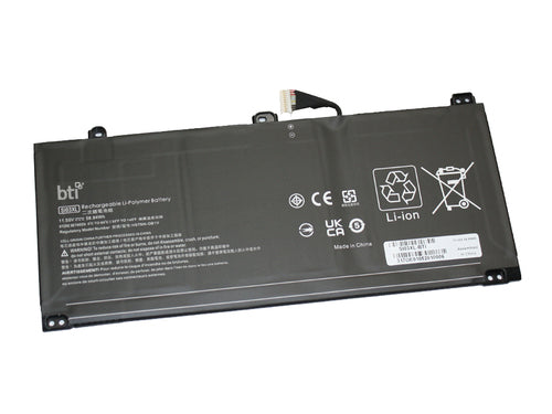BTI Notebook-Akku – für HP – 58,84 Wh, 11,55 V (3 Zellen) – Schwarz
