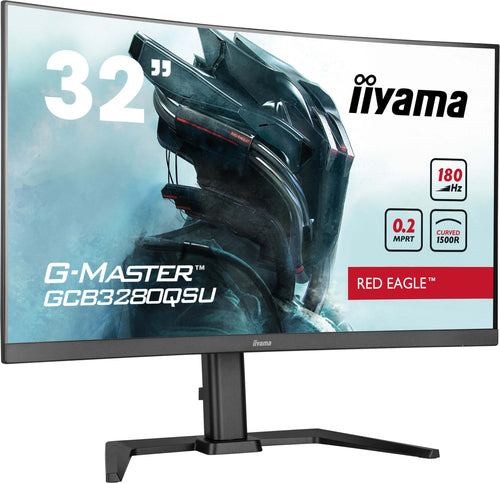 iiyama GCB3280QSU-B2 – Monitor, 32" 2560 × 1440 (WQHD), Gebogen, 300 cd/m²