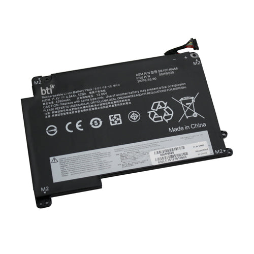 BTI Notebook-Akku – für Lenovo – 56 Wh, 11,4 V (4 Zellen) – Schwarz