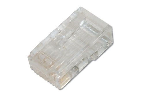 Digitus CAT 6 Modularstecker – RJ-45, gerade, U/UTP, Goldkontakte, 100 Stk., transparent