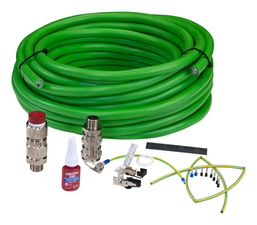Axis ASKDP03-T Patchkabel – Crossover, 10 m, Grün, RJ-45, für ExCam-Serie