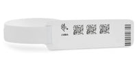 Zebra Armbandetiketten Z-Band UltraSoft, 19 mm × 152 mm, weiss, synthetisch, Klebstoff