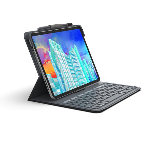 ZAGG Messenger Folio 2 – Tastatur, UK-Layout (EN), Dunkelgrau – für iPad 10,9" (10. Generation)