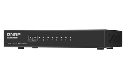QNAP QSW-1108-8T-R2 – Unmanaged Switch – 8× 2,5G, Desktop