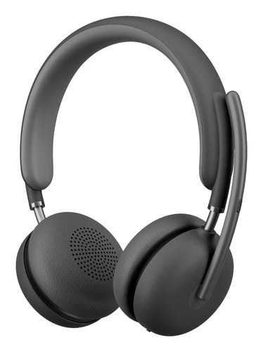 Logitech Zone Wireless 2 Office-Headset – On-Ear, Stereo, Kabel + BT, ANC, MS Teams zertifiziert, Graphit