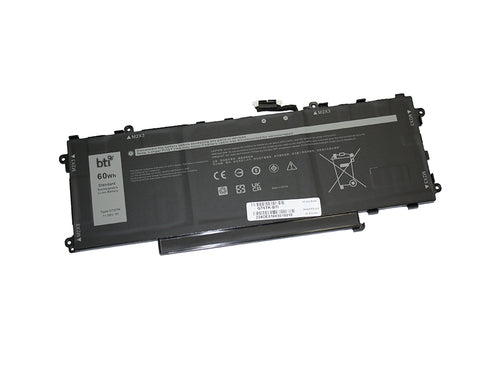 BTI Notebook-Akku – für Dell Latitude 9440 2-in-1, Latitude 9450 2-in-1 – 59 Wh, 11,55 V (3 Zellen) – Schwarz