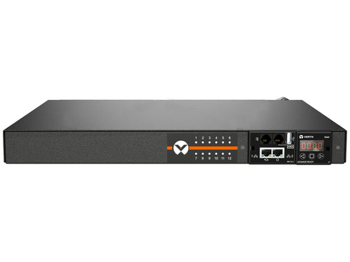 Vertiv MGU3E1R5-12CF13-2PS56B2H10-S Rack-PDU 1U – 12× AC-Ausgänge (C13/C19), geschaltet – IEC 60309, 3 m