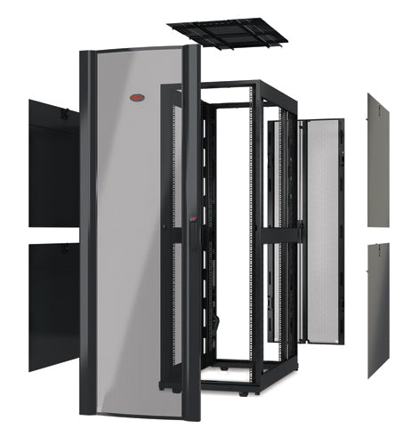 APC NetShelter SX – 19" Netzwerkschrank 48U, 750 × 1200 × 2258 mm, schwarz