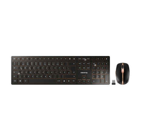 CHERRY DW 9000 SLIM – Tastatur, kabellos (Bluetooth/2,4 GHz), Fullsize (mit Ziffernblock) – für Windows