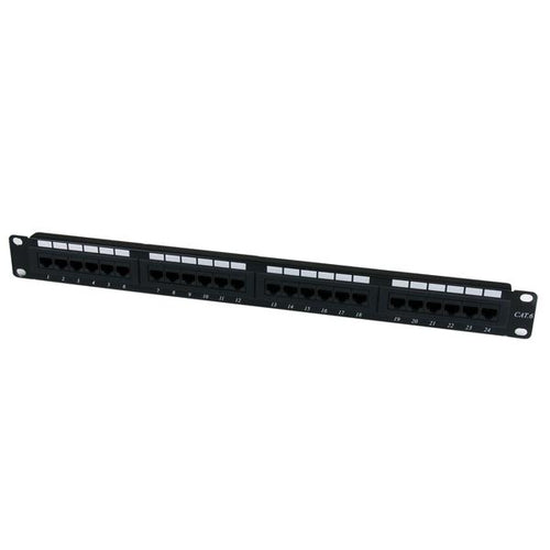 StarTech.com Patchpanel Cat6 – 24× RJ‑45, 1U, Schwarz