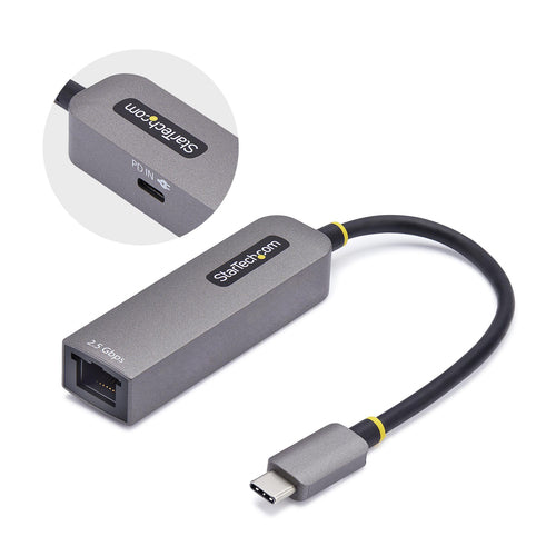 StarTech.com USB-C zu 2,5G Ethernet-Adapter – USB 3.2 Gen 1, 1× RJ-45, Grau