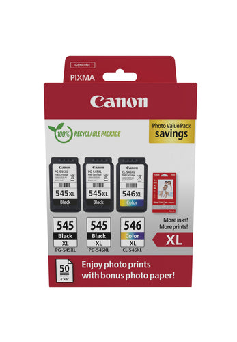 Canon Tintenpatronen-Multipack PG-545/CL-546, 3er-Pack – für PIXMA