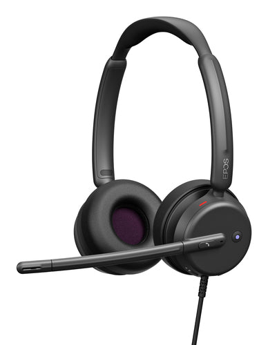 Epos IMPACT 460T MS – Duo Headset – USB‑C (mit USB‑A Adapter) – Teams-kompatibel