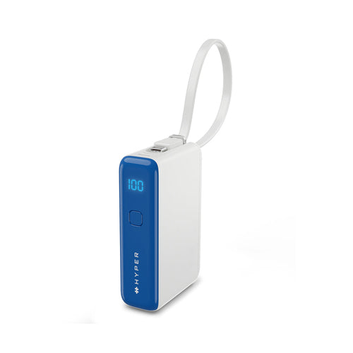 Targus HyperHyperJuice Flex Powerbank 10'000 mAh – 30 W PD, blau