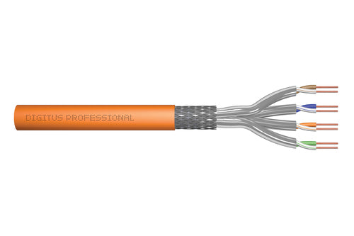 Digitus CAT 7 Netzwerkkabel – 1000 m, Orange, geschirmt