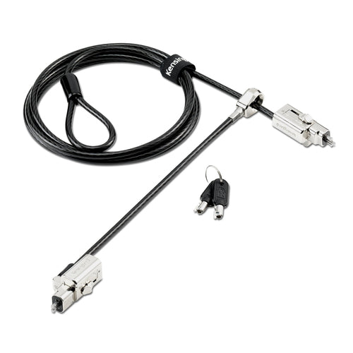Kensington Universelles 3-in-1 2.0 Laptopschloss – 2 Schliessköpfe, Schlüssel, Master-Keyed