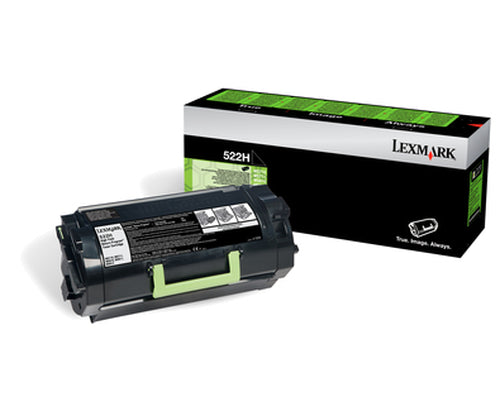Lexmark 522H (52D2H0E) Schwarzer Toner – Original XL – 25'000 Seiten – für Lexmark MS812de/MS812dn/MS810de u. a.