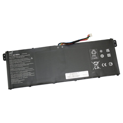 BTI Notebook-Akku – für Acer-Notebooks – 50,7 Wh, 15,25 V (4 Zellen) – Schwarz