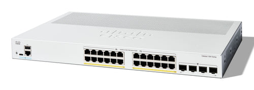 Cisco Catalyst 1200 – Managed Switch – 28×GbE, 4×SFP, L2, PoE 195 W, 1U