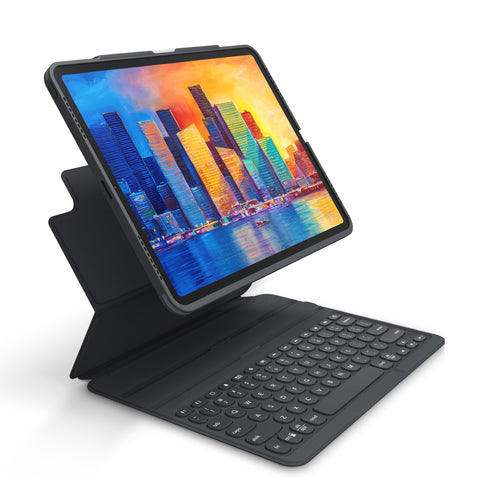 ZAGG Keys Pro – Tastatur, FR-Layout (FR), Dunkelgrau – für Apple iPad 12,9"