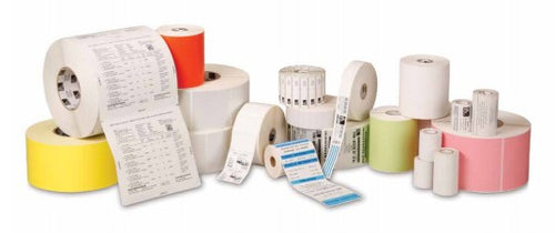 Zebra Selbstklebende Druckeretiketten, 102 mm × 76 mm, weiss, Papier, entfernbar, 12 Rollen
