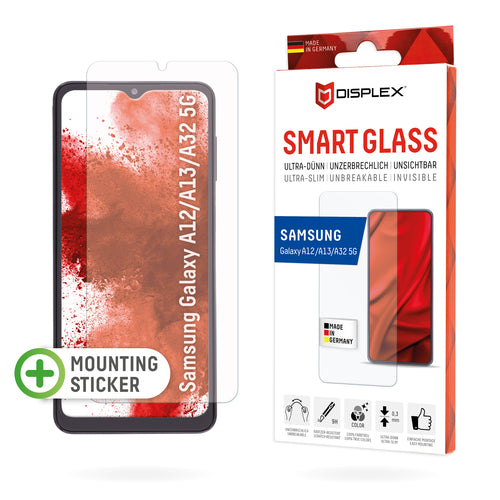 Displex Displayschutz (Panzerglas), 9H – für Galaxy A12/A13/A32 5G