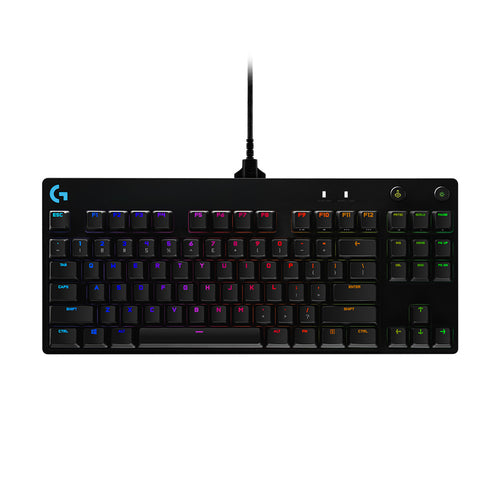 Logitech G PRO – Tastatur TKL – mechanisch – kabelgebunden, USB – RGB – QWERTY (ES) – ohne Ziffernblock