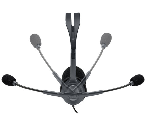 Logitech H111 Office-Headset – On-Ear, Stereo, 3,5 mm Klinke, Grau