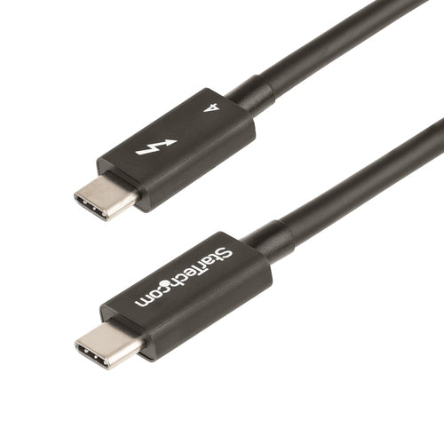 StarTech.com Thunderbolt 4 (USB-C) Kabel – 40 Gbit/s – 1 m – PD 100 W – 8K/60 – TPE-Mantel – Schwarz
