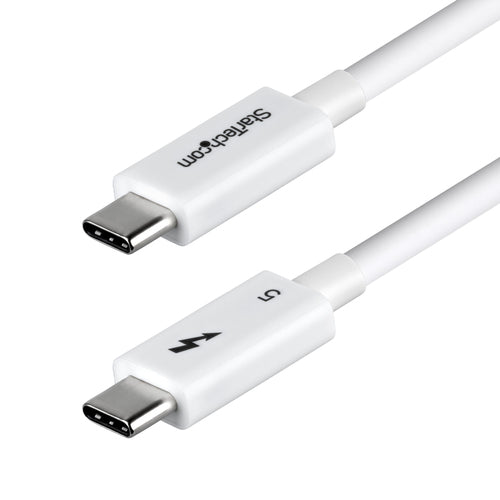 StarTech.com Thunderbolt 5 (USB-C) Kabel – 120 Gbit/s – 0,5 m – PD 240 W – 8K/60 – TPE-Mantel – Weiss