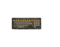 Zebra VC70 – Tastatur, kabelgebunden (USB), US-Layout (EN), Fullsize (mit Ziffernblock), Schwarz, Gelb