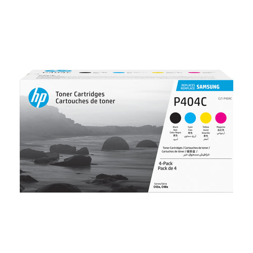 HP Samsung – Toner-Multipack CLT-P404C – BK/C/M/Y, schwarz 1500, C/M/Y 1000 Seiten – für Samsung