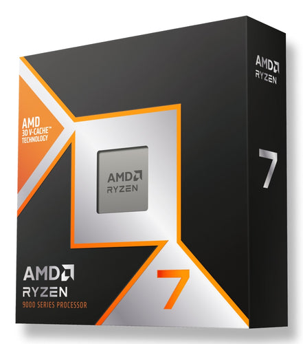 AMD Ryzen 7 9850X3D – CPU – 8 Kerne, 16 Threads, Boost 5,6 GHz, 4,7 GHz, 104 MB Cache, AM5, 120 W, Ohne Kühler