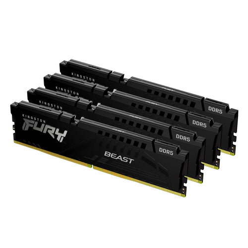 Kingston Technology Kingston FURY Beast – Arbeitsspeicher – 128 GB (4×32 GB), DDR5 5600 MT/s, CL40, XMP 3.0, Schwarz