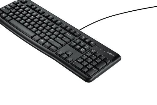 Logitech K120 – Tastatur – kabelgebunden, USB – QWERTY (US-INT) – Schwarz
