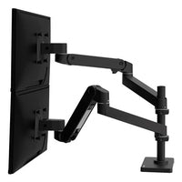 Ergotron LX Pro 45-690-292 – Monitorarm Tischhalterung – 2 Monitore – bis 27" – VESA 75×75/100×100 mm – bis 10 kg