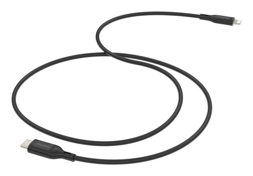 Mophie Kabel – Lightning auf USB-C 3 m, 60 W, Schwarz – für iPhone/iPad