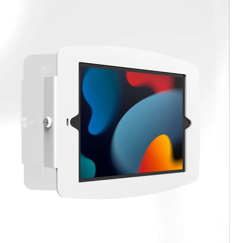 Compulocks Tablet-Wandhalterung – für Apple iPad 10,2" (7.–9. Gen.) – abschliessbar, VESA 100×100 – Weiss