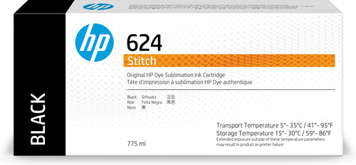 HP Tintenpatrone 624, Schwarz, 775 ml