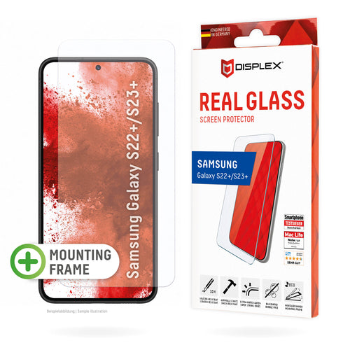 Displex Displayschutz (Panzerglas), 10H – für Galaxy S22+/S23+ – mit Applikator