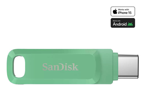 SanDisk Ultra Dual Drive Go USB-Stick – 512 GB, USB-C, Absinthgrün